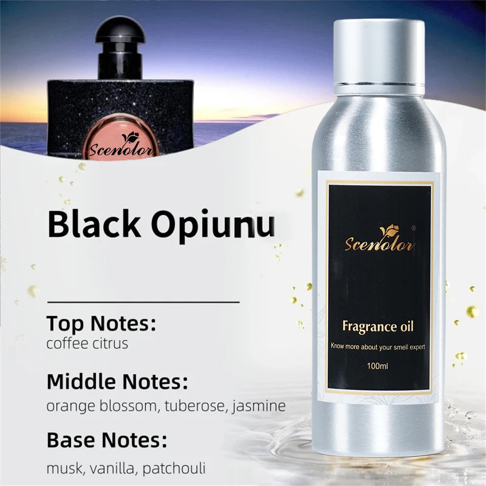 100ML Diffuser Essential Oil Scent Oil Luxury Aromatherapy Diffuser Oil Perfumes Oil Black Opiiunn Essential Oil Home Fragrance