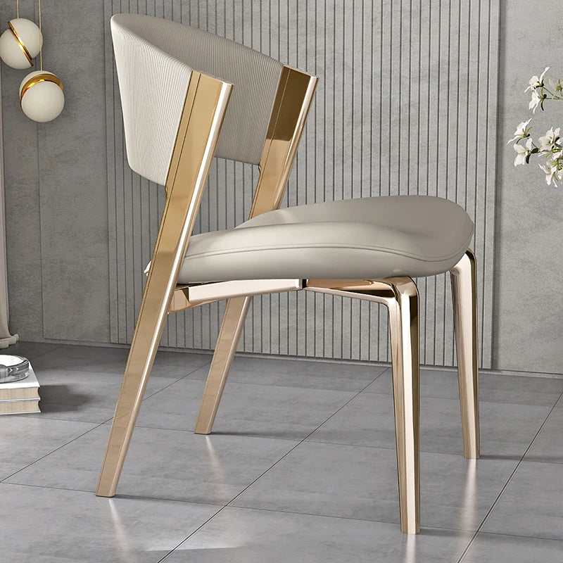 European Kitchen Dining Chair Modern Luxery Lounge Dining Chair Hotel Metal Designer Cadeiras De Jantar Interior Decoration