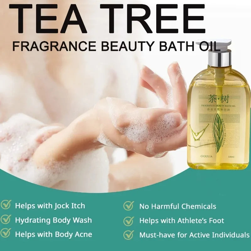 Tea Tree Fragrance Beauty Bath Oil Skin Whitening Body Wash Shower Gel