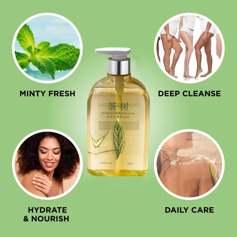 Tea Tree Fragrance Beauty Bath Oil Skin Whitening Body Wash Shower Gel