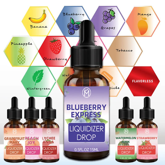 1bottle 15ml 0.5fl.oz 6kinds fruity essential liquidizer for wax or shatter for enhance flavor and makes concentrates flowing