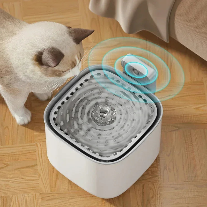 3L Wireless Sensor Cat Water Fountain Intelligent Water Dispenser For Cats Dog Drinker Automatic Filtering Pet Drinking Feeder