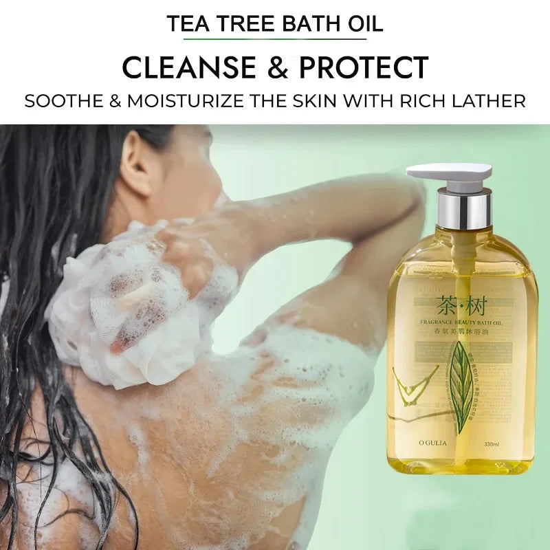 Tea Tree Fragrance Beauty Bath Oil Skin Whitening Body Wash Shower Gel